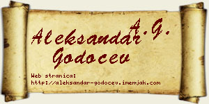 Aleksandar Godočev vizit kartica